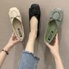 Fashion Round Toe Flat Shoes For Women Luxury Leather Casual Off-white Moccasins Flats Woman Footwear Stylish With Comfortable L Trend