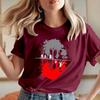 Friends Upside Down World Theme Tshirt  Fun Unisex Pure Cotton Tshirt Printed for Womens Daily Wear Shortsleeved
