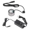 Ultrasonic Fog Machine Atomizer Stainless Steel Mist Maker Fogger with 3 Colour 12 LED Lights for