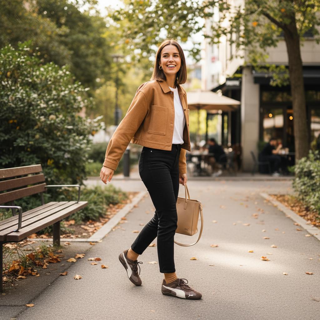 Puma Кроссовки Speedcat Go Chocolate Женские Коричневые Alpine-Snow 403589-08