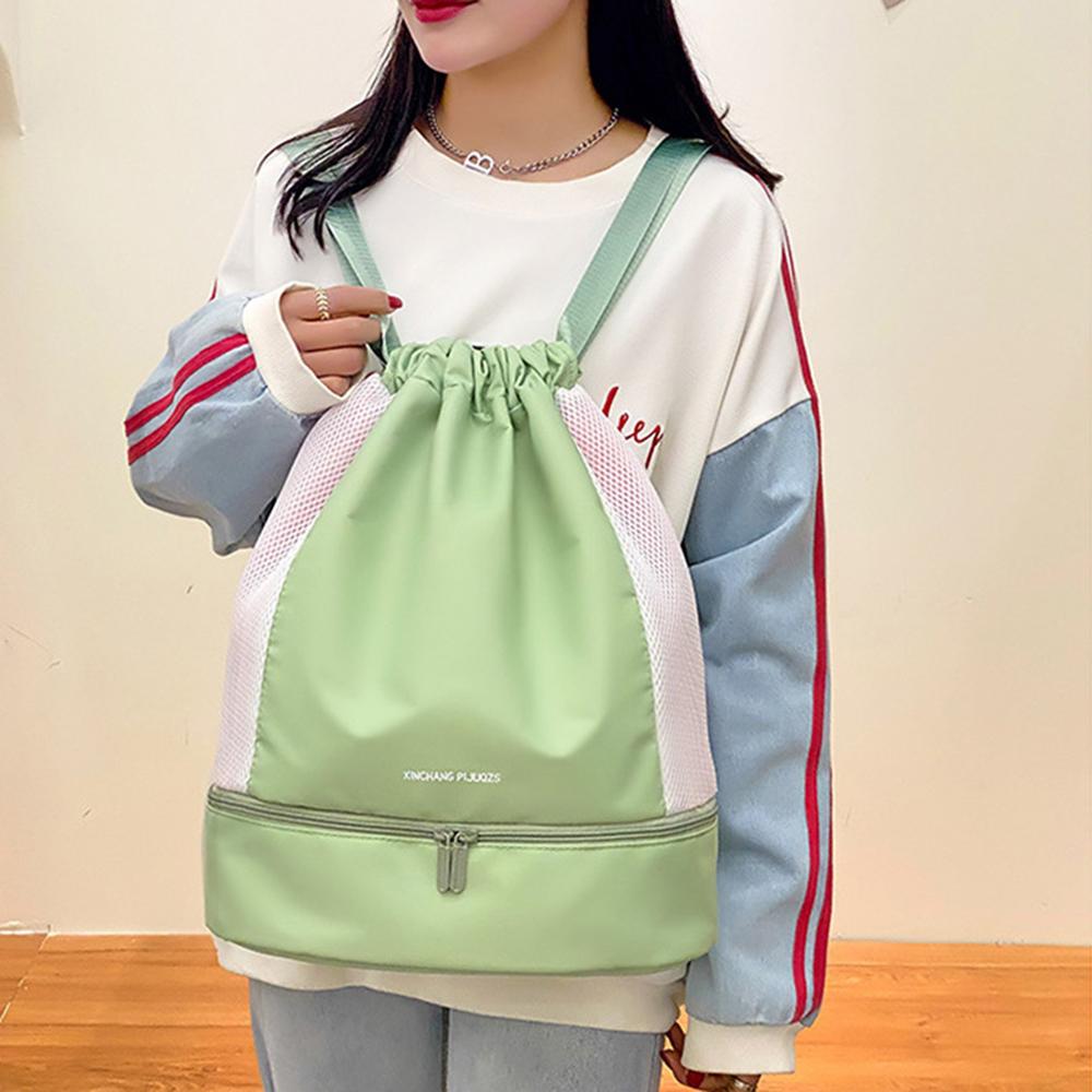 Женская сумка и рюкзак Новый спортивный рюкзак с разделением на сухую и влажную ткань Большой вместительный рюкзак из ткани Оксфорд Портативный спортивный рюкзак для путешествий на открытом воздухе