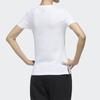 Adidas Large Logo Print T-Shirt Women Tops White FM9291