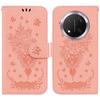For Honor Magic7 Lite 5G/X9c 5G/X60 Pro 5G Case PU Leather Wallet Phone Cover Butterfly Flower Imprint