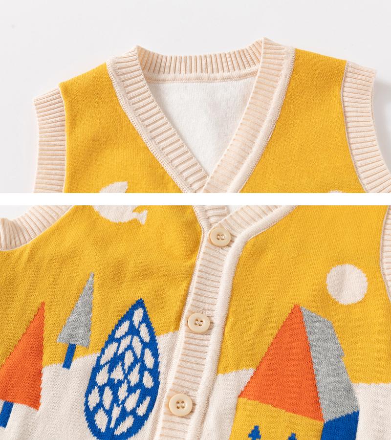 2-6 лет малыш свитер детский майка осень зима мальчик девочка свитер одежда без рукавов жилет младенец вязаный кардиган милый трикотаж
