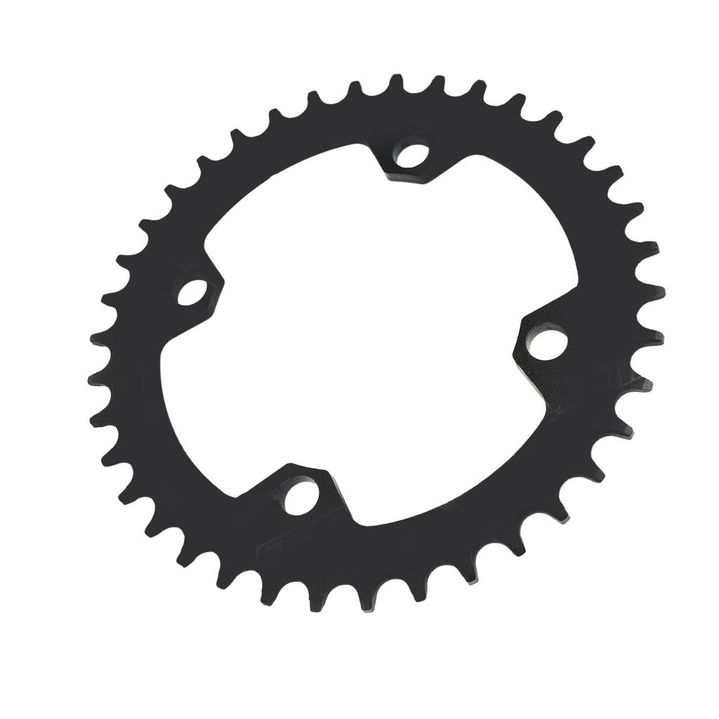 Bike Chainring 104BCD 38T Positive Negative Tooth Plate Bicycle Chain Wheel for Road Bikes Black
