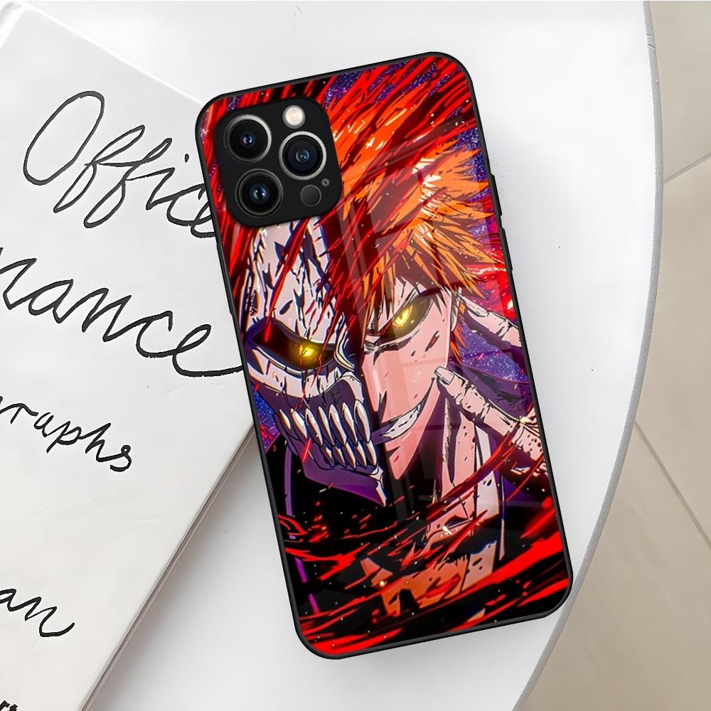 Чехол для телефона Bleach Kurosaki Ichigo для Iphone 17 16 Air 15 14 12 11 13 Pro Max Mini X Xr Xs Se Puls стеклянная крышка