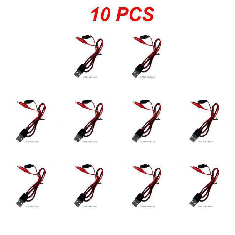 1~10 шт. зажимы типа «крокодил» для тестового кабеля USB-штекера, соединительный провод для аккумулятора, двойной щуп 24 мм, зажим типа «крокодил» для измерения мультиметром