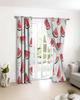 Summer Watermelon Retro Fruit Window Curtain Bedroom Decor Curtain Panel Curtains for Living Room