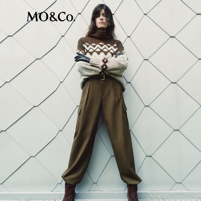 МО&Ко. Шерстяной свитер с высоким воротником