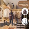 360° Rotating Octopus Clothes Hanger Metal Hanging Organizer Rotating Hooks  Household Use