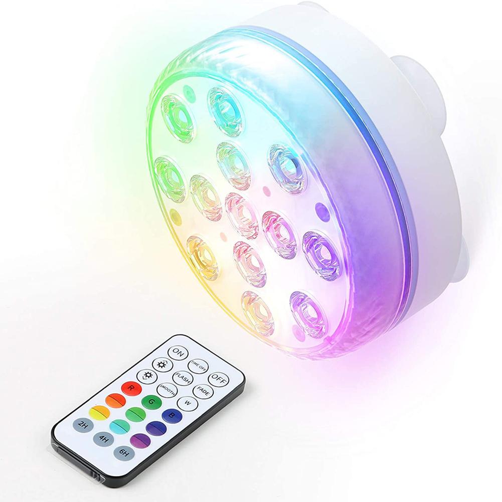 Обновленные подводные светильники IP68 RGB для подводного бассейна с дистанционным управлением RF, магнитные присоски, ночник для пруда, аквариума