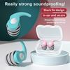 1 Pair Anti-Noise Ear Plugs Silicone Reusable Noise Reduction Earplugs Sleeping Swimming Comfortable Hearing Protection Earplugs
