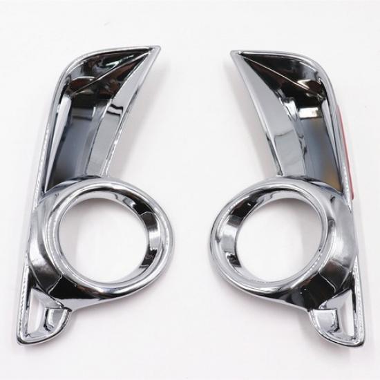 For Toyota Highlander 2017 2018 Chrome Trim Front Fog Light Cover
