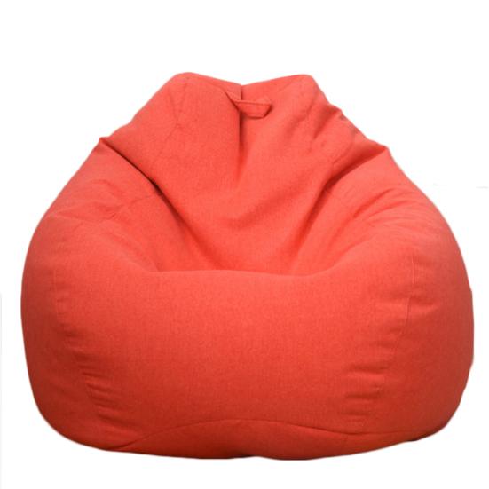 Сплошной цвет ткани ленивый шезлонг мешок фасоли мешок стул диван пылезащитный чехол украшение