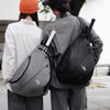 Мужская функциональная спортивная сумка через плечо для активного отдыха - Многоцелевая однотонная сумка на плечо для студентов и повседневного ношения.