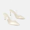 Fine Heel Heel Sandals Pointed Toe Mesh Slingback Sandals For Women Party Shoes Shoes Elegant Pumps Shoes