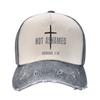 Not Ashamed Of The Gospel Trucker Hat Merch Vintage Distressed Denim Romans 1 16 Baseball Cap For Unisex Style Adjustable
