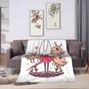 Hollow Knight Silksong Blanket  Warm Soft Pattern Plush Throw Blanket For Girls Boys Couch Bed Flannel Bedspread Bed Cover