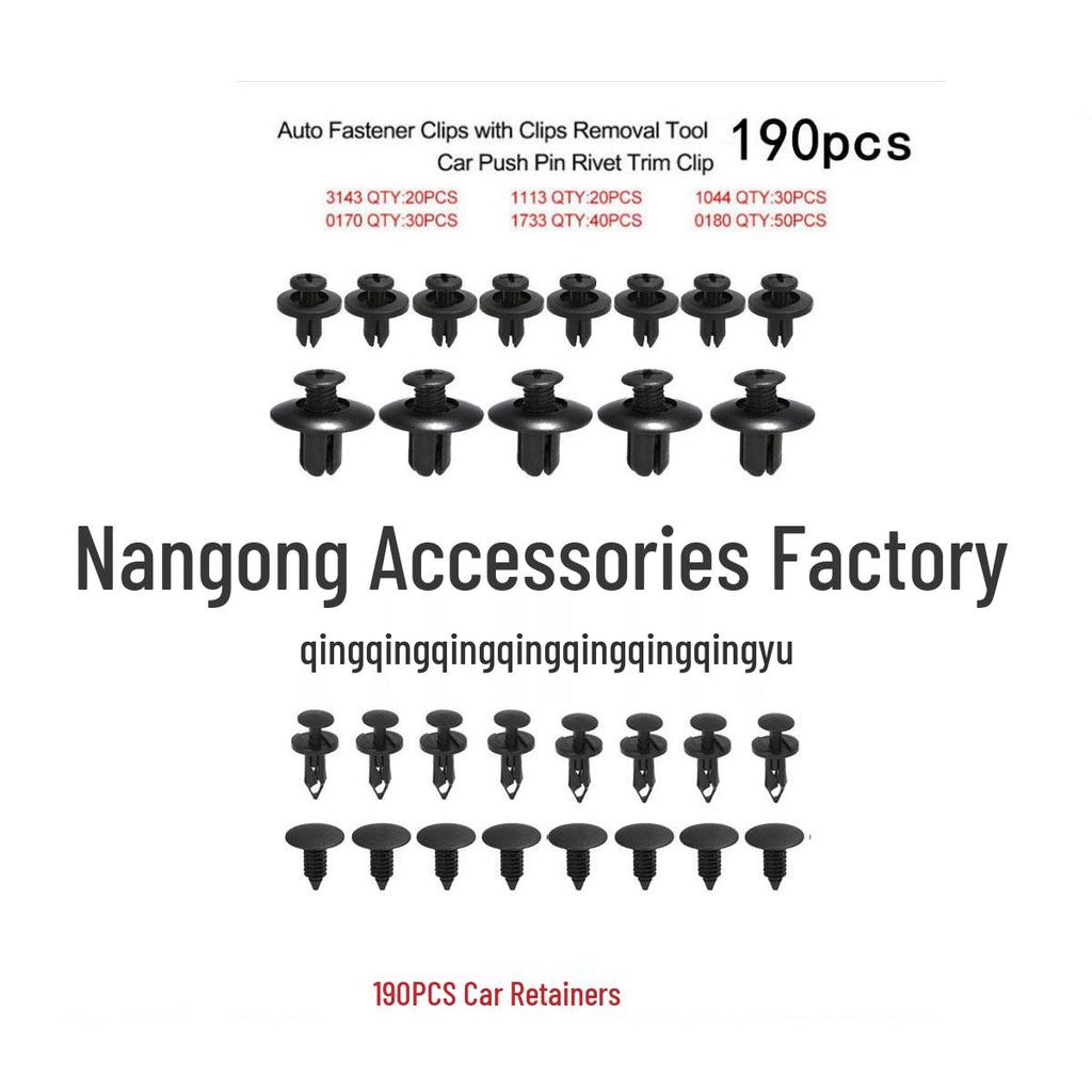 Коробка из 200 штук клипс для обшивки автомобиля для Honda, Toyota, Ford - Набор для крепления аксессуаров