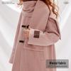 UNIFREE Korean-Style Commuter Woolen Coat with Scarf