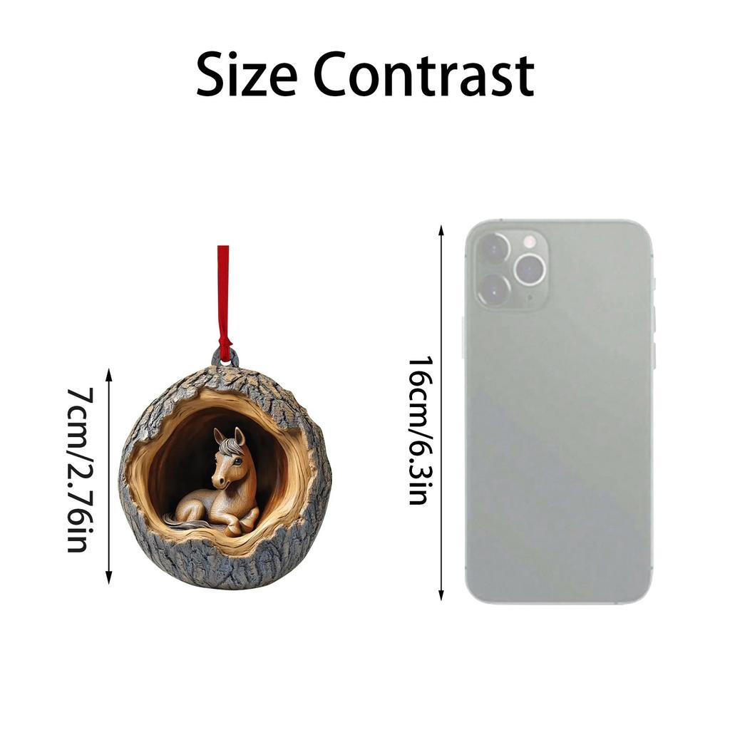 Рождественские украшения в виде животных Рождественские украшения Акриловые украшения в виде животных Новогодние украшения Рождественские подвески, стоящие на елке