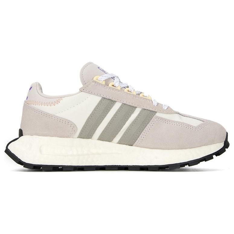 Adidas Originals Retropy E5 Fabric Leather Shock Absorbing Non-Slip Wear-Resistant Low-Top Sports Casual Shoes Women Sneakers Gray White GY9916