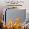 Fireproof Travel Document & Passport Storage Bag - Large Capacity