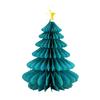 Yousheng Christmas Tree Decoration Hanging Ornament Easy Assembly Festive Hanging Decor 3D Honeycomb Paper Decoration