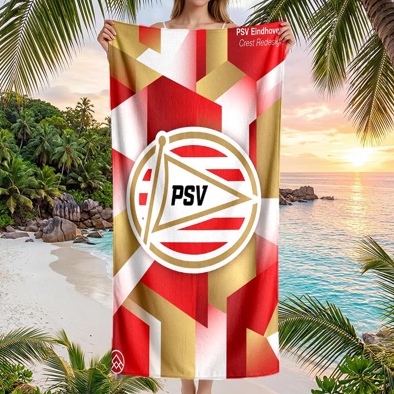 PSV Eindhoven FC print Quick Dry Beach Towel Microfiber Absorbent Portable Travel Swimming Towel