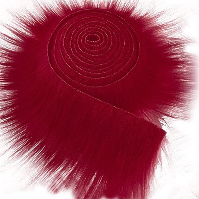 1.5M Christmas Decor Sewing Fluffy Trim Fabric Plush Fur Stripe Faux Fur Ribbon Tapes DIY Apparel