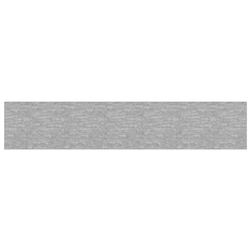Floating Shelves 2 pcs Concrete Grey 120 x 23.5 x 3.8 cm MDF