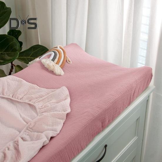 2 Pcs Baby Diaper Changing Pad Cover Soft Cotton Hygienic Protection Machine Washable Inflant Diaper Changing Table Cover