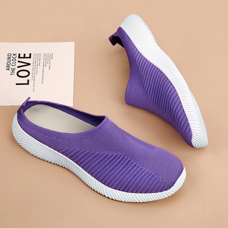 Женская весенняя дышащая спортивная повседневная обувь с мелким носком и низкой посадкой, ленивая обувь 35-44
