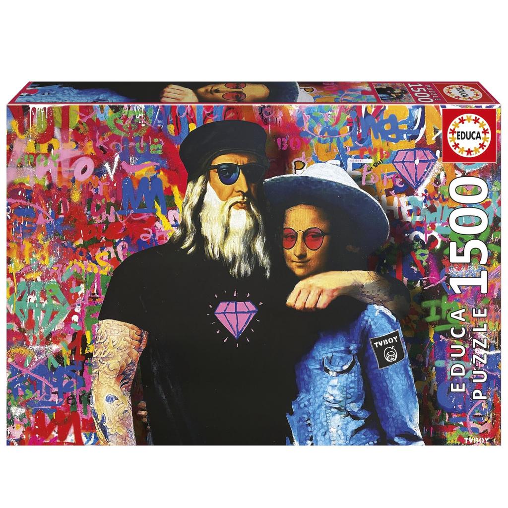 Puzzle - EDUCA - Leo et Lisa - 1500 pieces - 60 x 85 cm - Dessins animés et BD