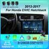 Автомобильная стереосистема Android 14 для Honda CIVIC Hatchback 2012 2013 2014 2015 -2017 Мультимедийный видеоплеер Навигация GPS Головное устройство