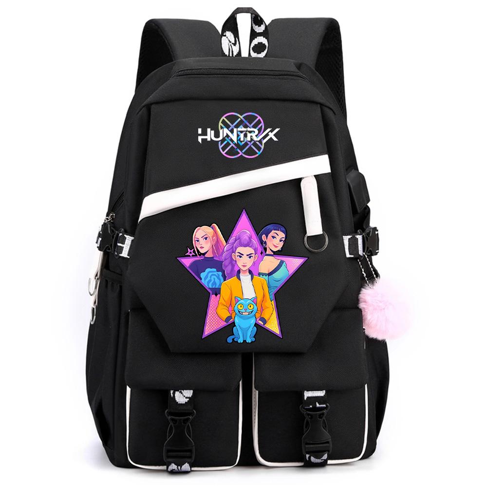 Anime K-Pop Demon Hunters Printed Large Capacity Backpack for Teenger Student Girl Boy Schoolbag Bookbag Women Waterproof Travel Bag Gift