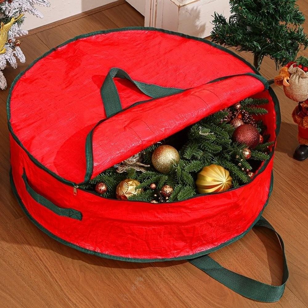 Large Capacity Christmas Wreath Storage Bag Festival Garland Organizer Christmas Supplies