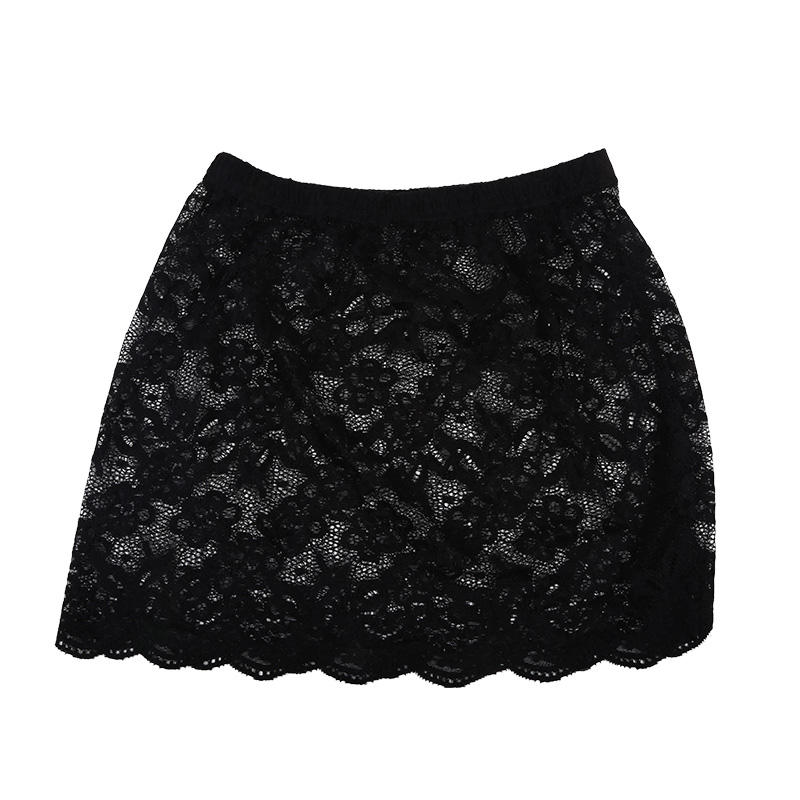 Женская юбка весна-осень с кружевом, прикрывающая ягодицы, модная универсальная мини-юбка с короткими рукавами