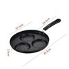 3/4 Hole Omelet Frying Pan Thickened Non Stick Egg Pancake Steak Cooking Pot Hamburger Bread Breakfast Maker Induction Cooker
