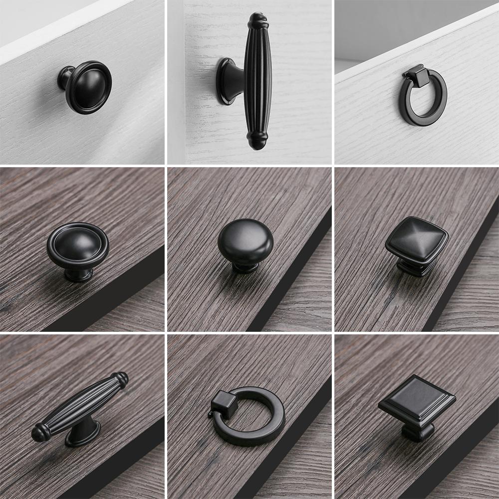 Dresser Cabinet Black Series Variety Style Door Handle Wardrobe Pulls Cabinet Pulls Drawer Knob