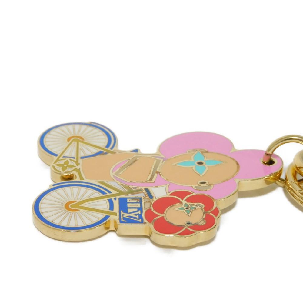 Used 12564 Vivienne Vero Christmas M00871 7950 LV Logo Bag Charm Monogram Flower Multicolor Unisex from Japan AUTHENTIC