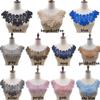 Garment Multicolor Sewing Supplies Wedding Craft Floral Neckline Applique Lace Collar Lace Fabric