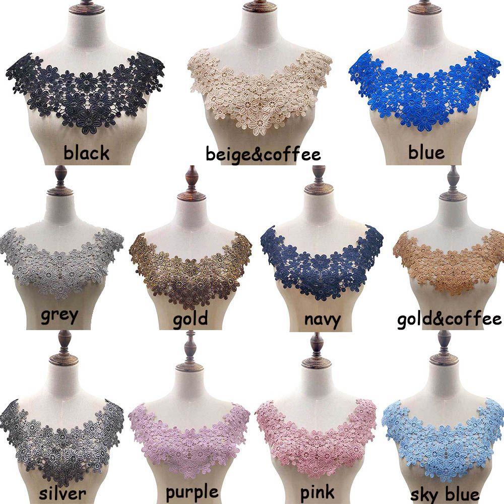 Сделай сам Тканевая вышивка Рукоделие Цветочные Швейные принадлежности Кружевная ткань Декольте Аппликация Кружевной воротник