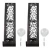 2pcs Wall Candle Holders Exquisite Iron Art Wall Candlestick Durable Antique Candle Scones Wall