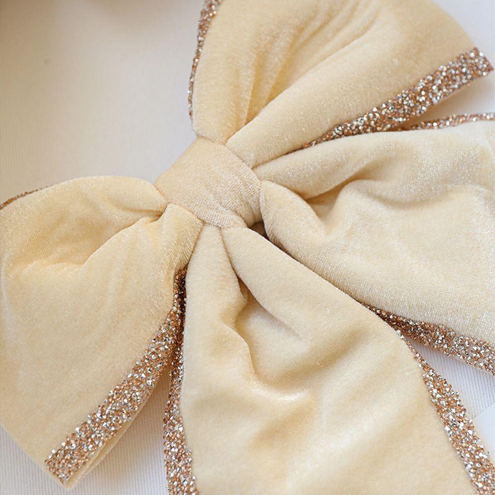 DIY Craft Christmas Tree Bowknot Cartoon Glitter Christmas Bow Party Wedding Decoration