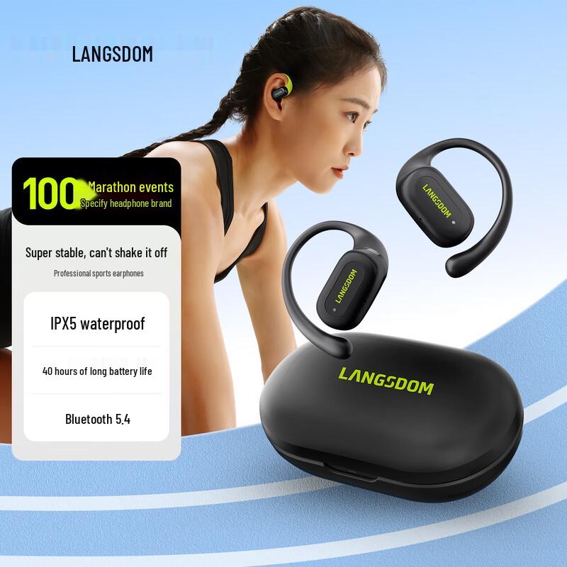 Lanston Open-Ear Bone Conduction Concept Bluetooth Sports Earbuds