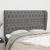 VidaXL Headboard with Ears Dark Grey 147x23x118-128 Cm Fabric3118389
