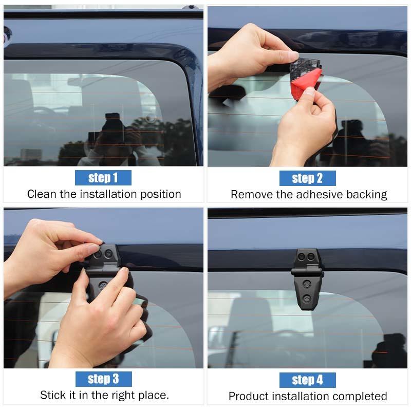 Tailgate Glass Hinges Protective Cover For Suzuki Jimny 2019 Up ABS Car Exterior Accessories