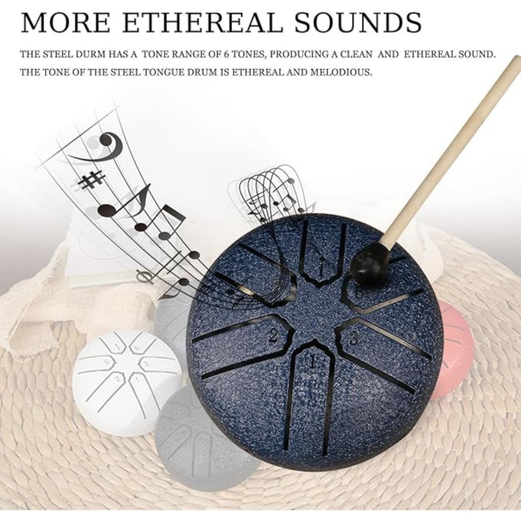 Steel Tongue Drum Rain Chime, Rain Drum for Outside, Rain Drum Instrument for Outside, Steel Tongue Drum Rain Chime Waterproof, Steel Tongue Drum