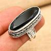 Black Spinel Gemstone Handmade 925 Sterling Silver Ring Jewelry For Engagement Gift